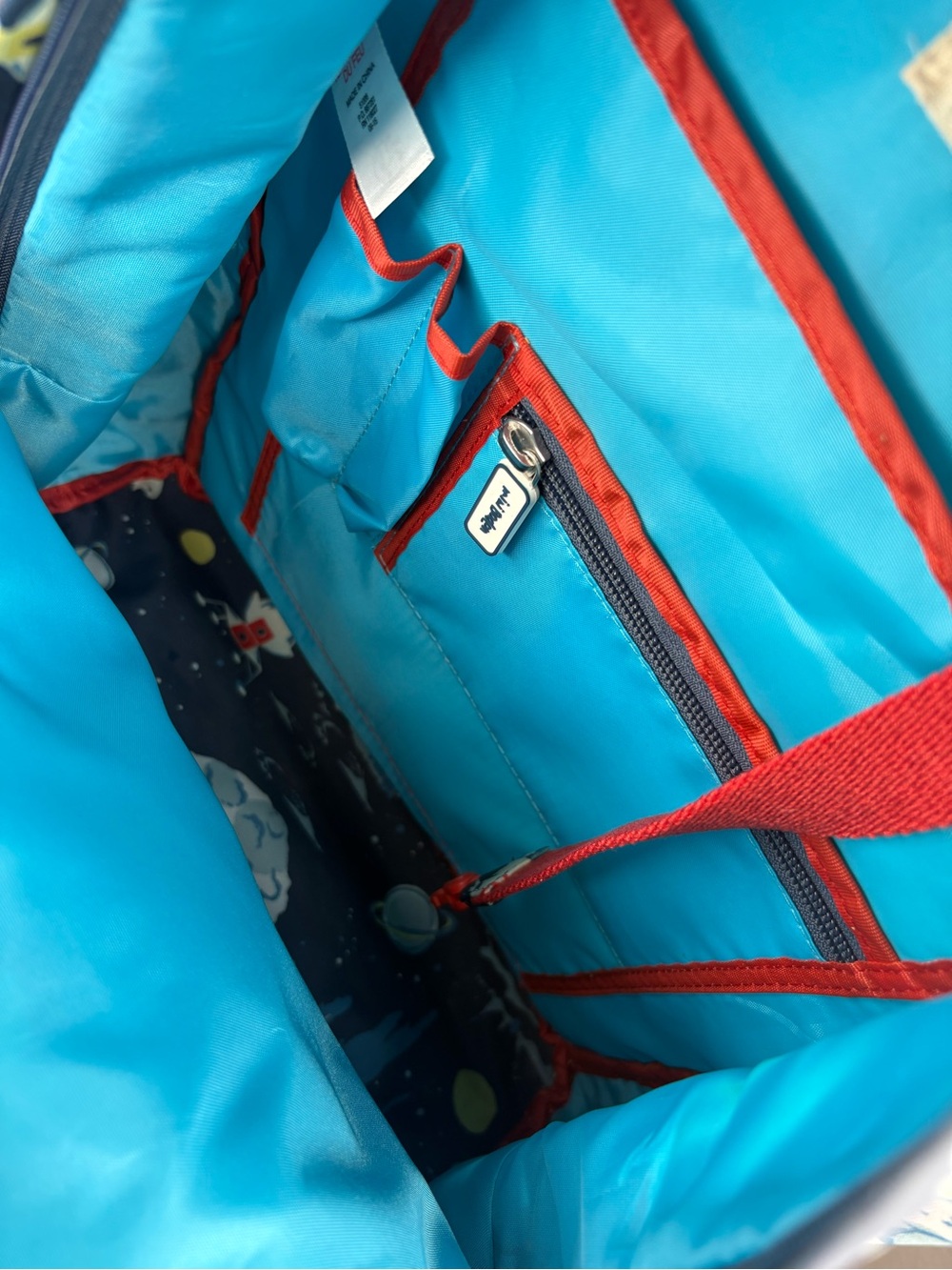 Mini Boden Outer Space & Rockets Waterproof Backpack - Picture 11 of 16